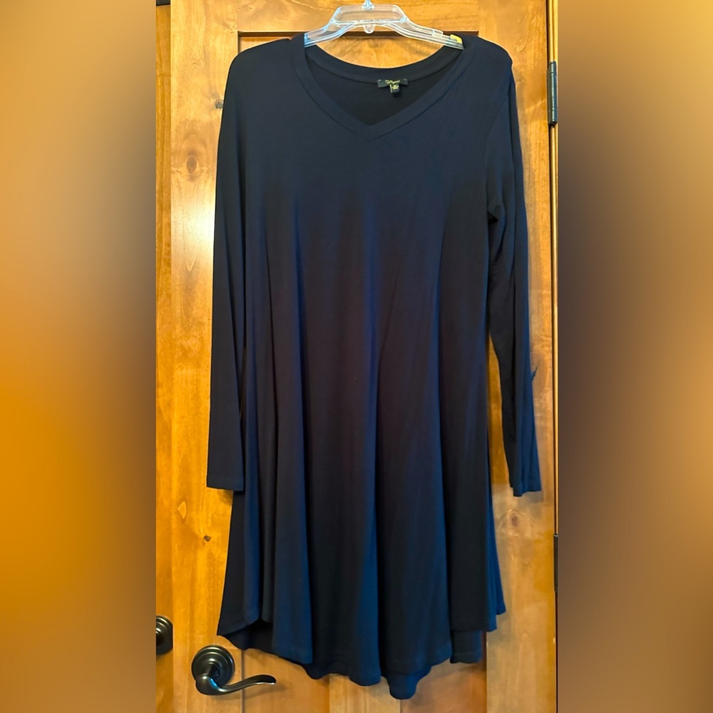 Black size extra large, tulip, hem dress